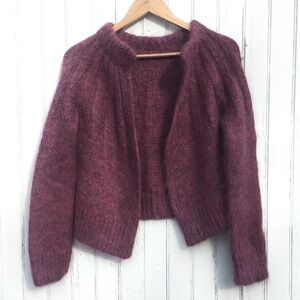 HAND KNIT MOHAIR CARDIGAN